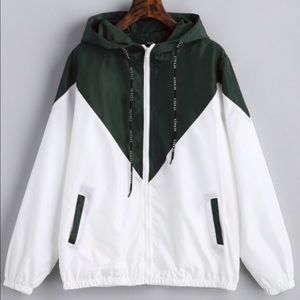 Zaful Windbreaker Green